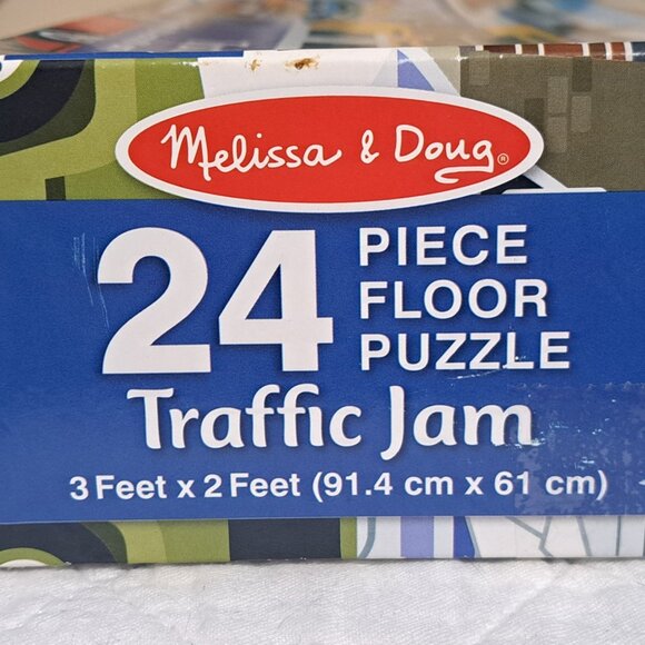 Melissa & Doug Traffic Jam 24 Piece Floor Puzzle 2X3 Feet - Picture 4 of 7